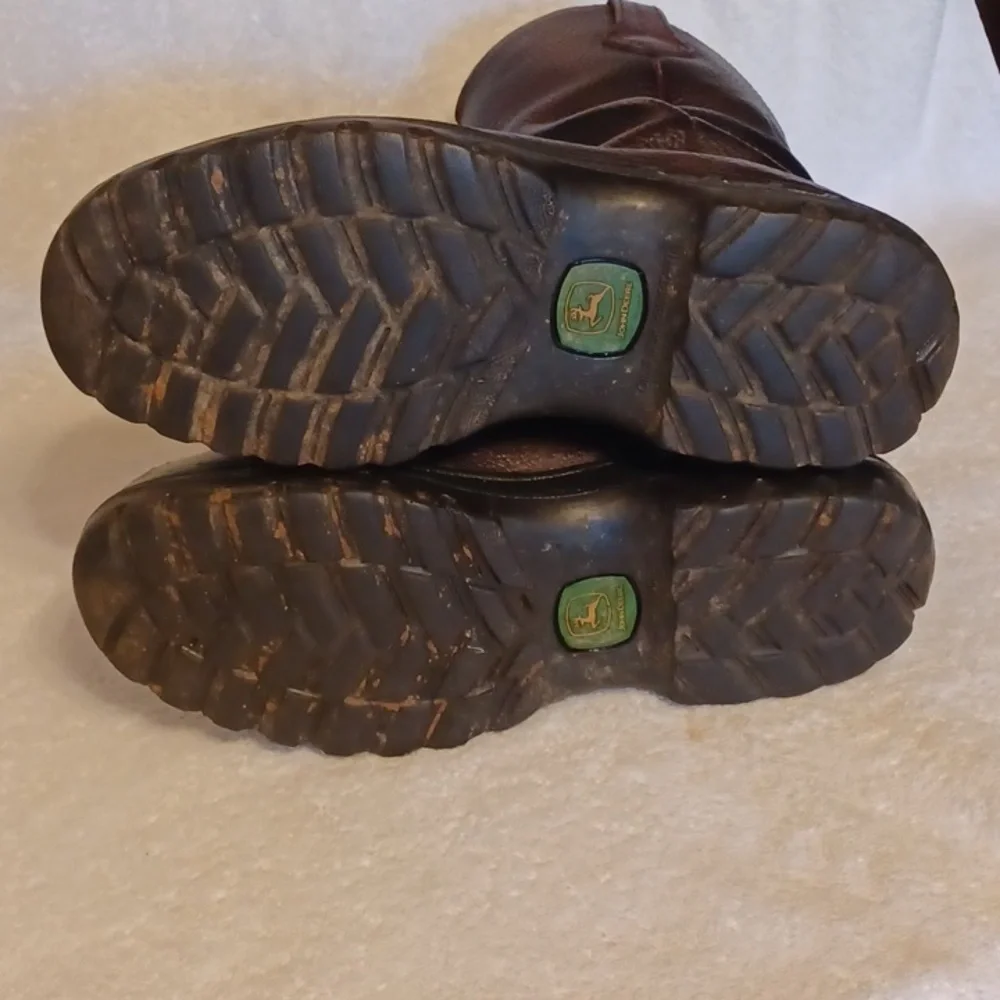 John Deere boots Waterproof leather boots men's size 10 Wide